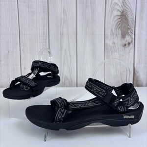Teva Hurricane Sport Sandals Hiking Water Casual Outdoor Unisex Shoe Black Sz 10